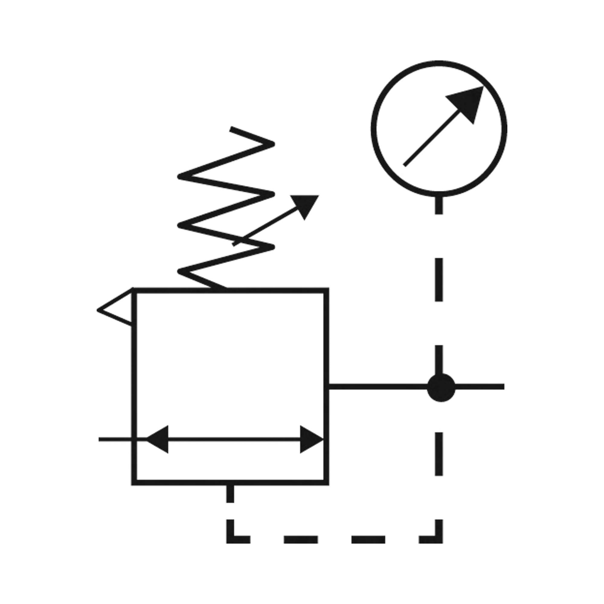 Edelstahl-Druckregler, 1.4404, rücksteuerbar, G 1/4, 0,5 - 8 bar - Riegler 101191