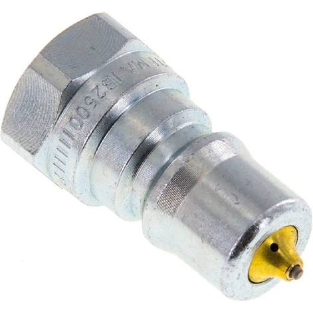 Parker VAS 14 ST-DE. Hydraulikkupplung ISO 7241-1B, Stecker/Druckeleminator, G 1/4"(IG), Stahl