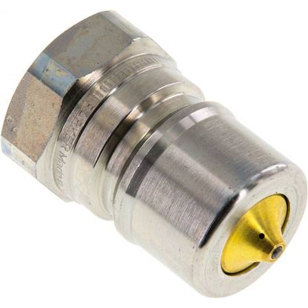 Parker VAS 34 ST-DE. Hydraulikkupplung ISO 7241-1B, Stecker/Druckeleminator, G 3/4"(IG), Stahl