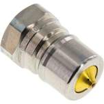 Parker VAS 34 ST-DE. Hydraulikkupplung ISO 7241-1B, Stecker/Druckeleminator, G 3/4"(IG), Stahl