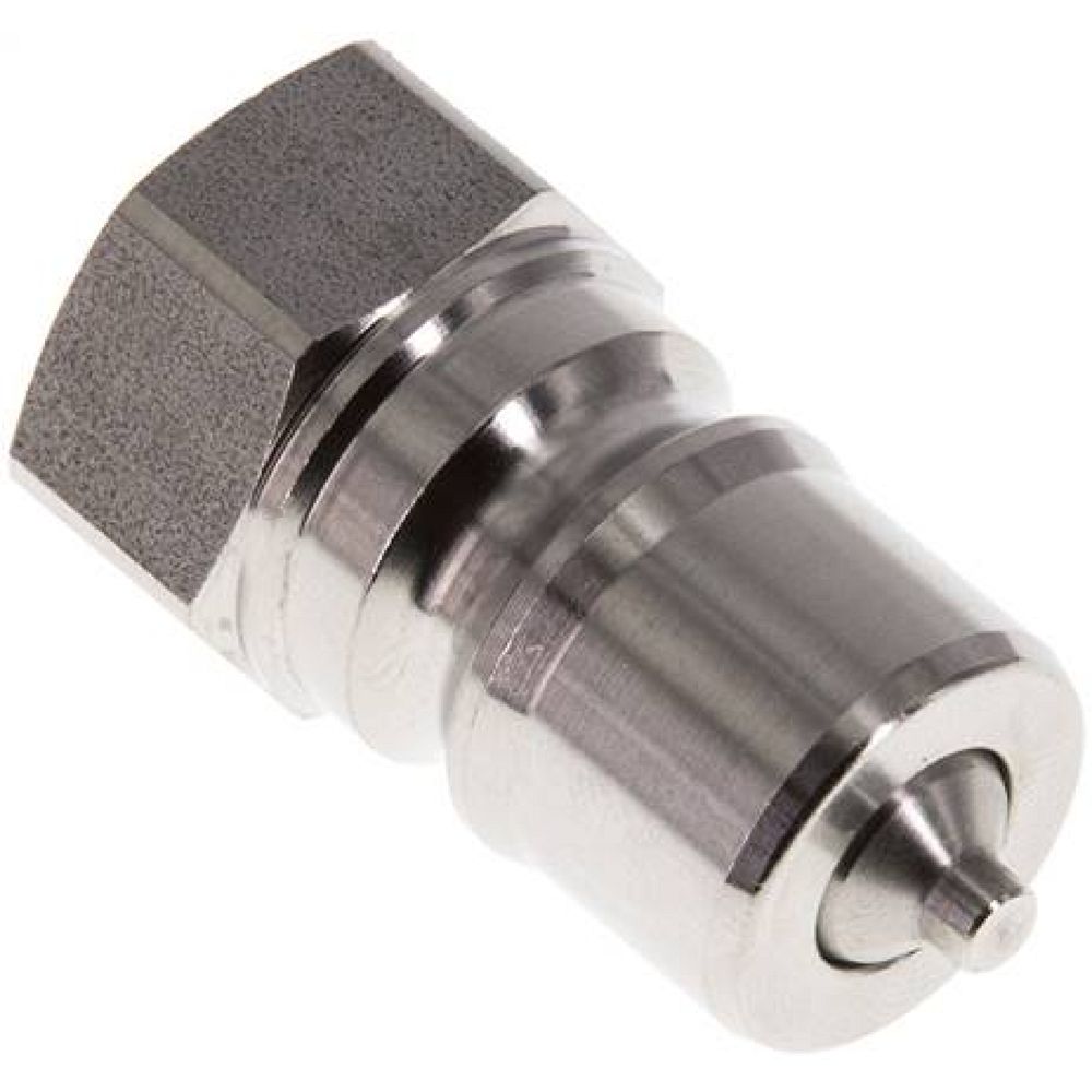 Hydraulikkupplung ISO 7241-1B, Stecker, G 3/8"(IG),Edelstahl