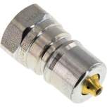 Parker VAS 38 ST-DE. Hydraulikkupplung ISO 7241-1B, Stecker/Druckeleminator, G 3/8"(IG), Stahl