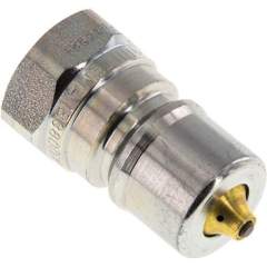 Parker VAS 38 ST-DE. Hydraulikkupplung ISO 7241-1B, Stecker/Druckeleminator, G 3/8"(IG), Stahl