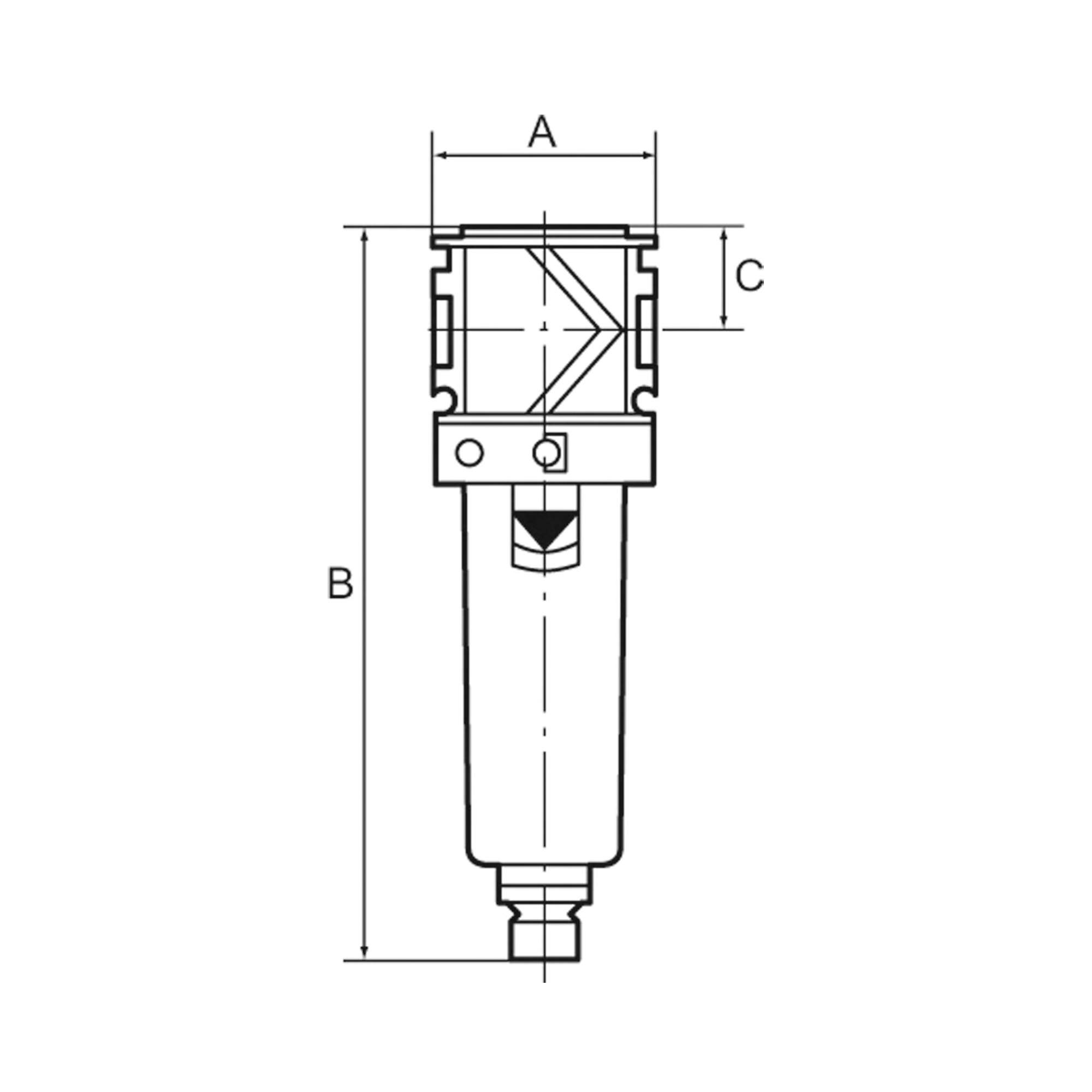 Filter »variobloc« with PC container, Size 1, G 3/8 - Riegler 100679