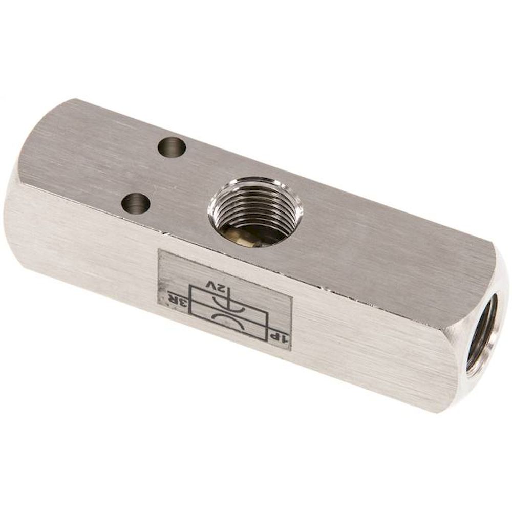 Vacuum ejector, G 1/8", nickel-plated brass