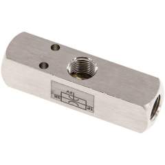 Vakuumejektor, G 1/8", Messing vernickelt