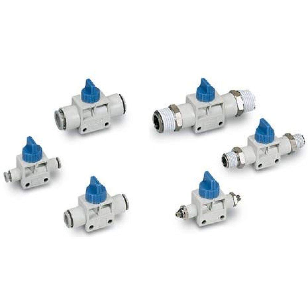 SMC VHK3A-06F-06F. VHK-A, Finger Valve, One-touch Fitting