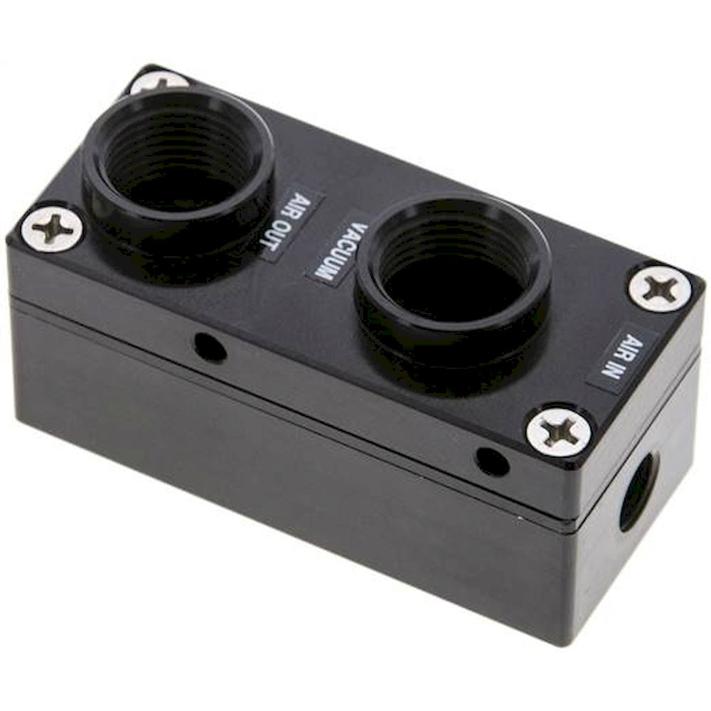 Multi stage ejectors to 64% vacuum, G 3/8", to 220 l/min