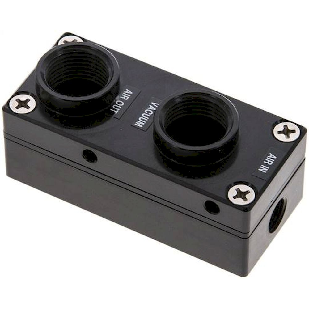 Multi stage ejectors to 64% vacuum, G 3/8", to 108 l/min