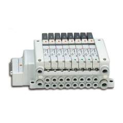 SMC VQ2501N-5B1-Q. VQ2*0*, 2000 Series, 5 Port Solenoid Valve, Plug-in, Base Mounted
