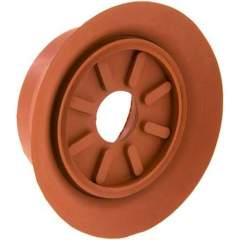 Flat suction cups (with fine lips), Ø 100x5mm, SBR (50A), reddish brown