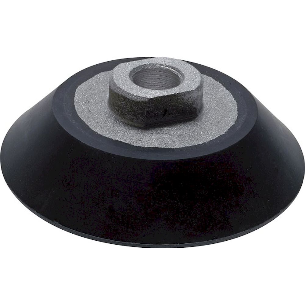 Flat suction cups, Ø 223x9,5mm, G 3/4", Silicone (60A), Grey