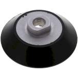 Flat suction cups, Ø 100x9mm, G 3/8", NBR (50A), black