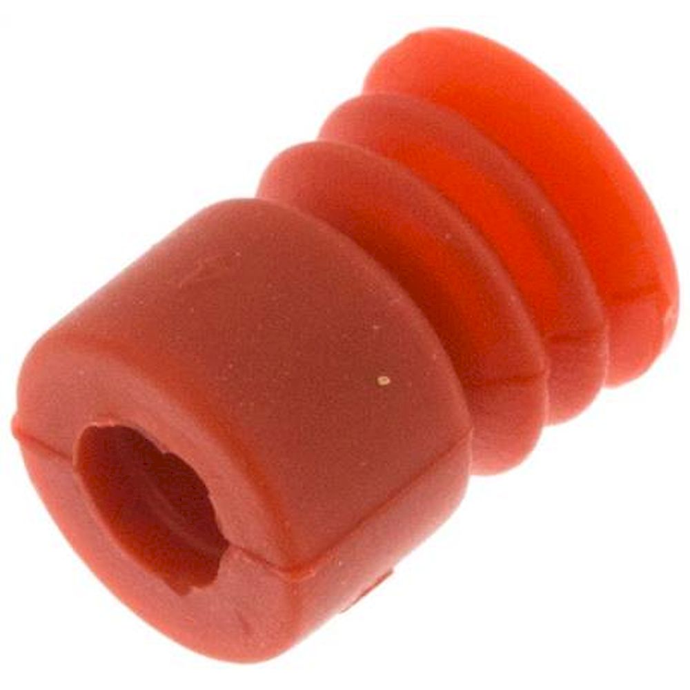 Bellows suction pad, 2,5-way, Ø 10x4mm, Silicone (65A), red