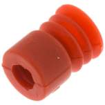 Bellows suction pad, 2,5-way, Ø 10x4mm, Silicone (65A), red