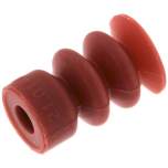 Balgsauger, 2,5-fach, Ø 14x10mm, Silikon (65A), rot