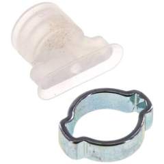 VS 15X5 O SI. Oval teats, 15 x 5mm, stroke 1mm, Silicone (60A), transparent