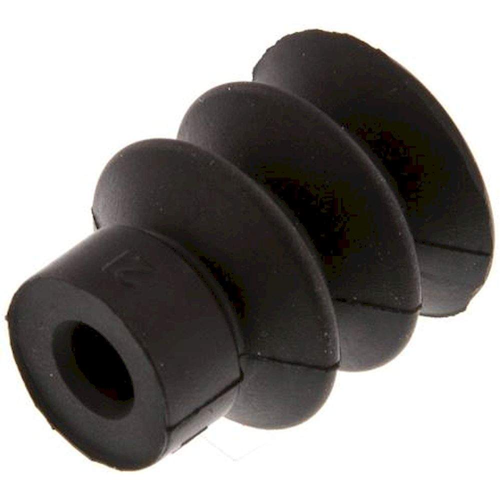 Bellows suction pad, 2,5-way, Ø 18x8mm, NBR (60A), black