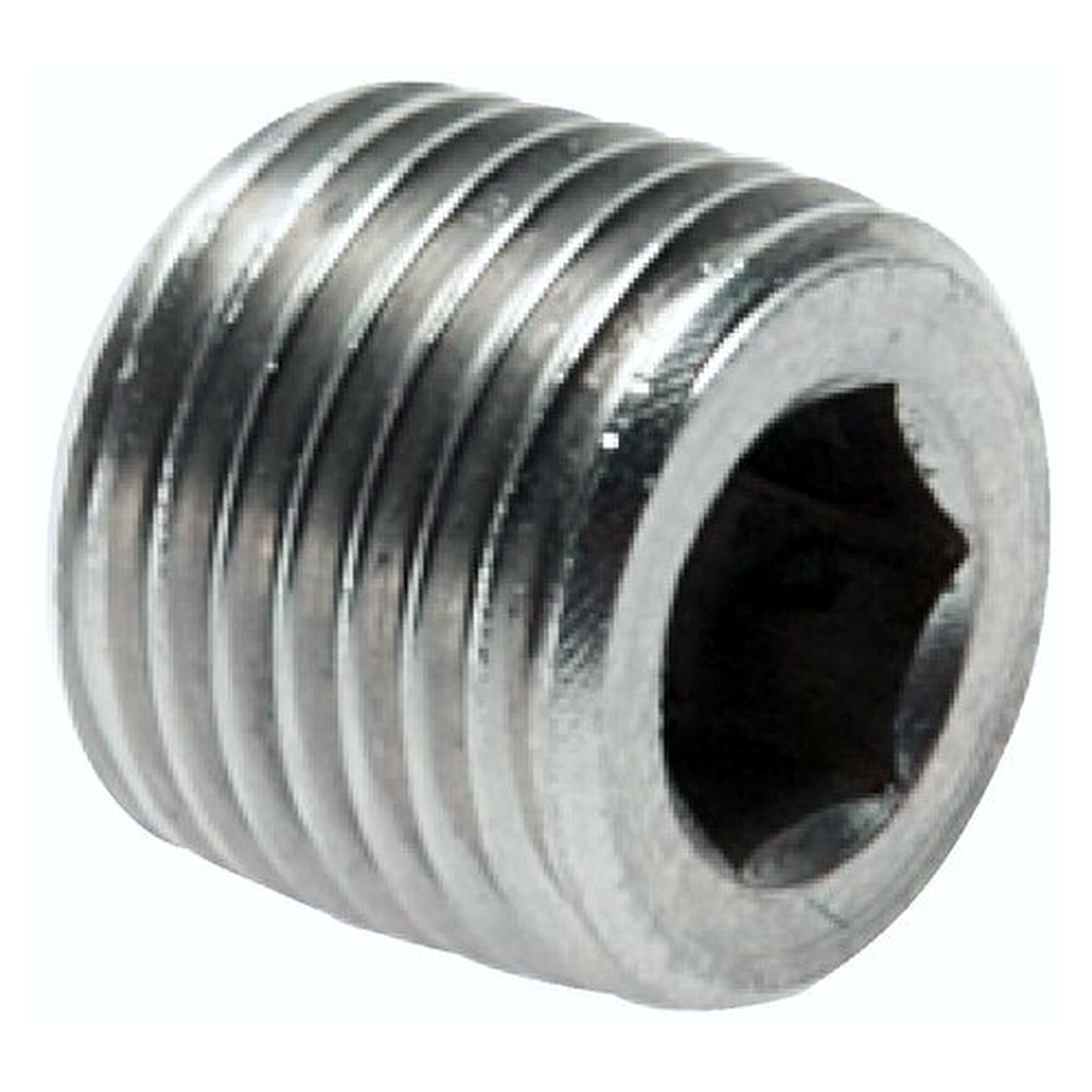 Sealing plug, with hexagon socket, thread G 1/2", PN 40 bar, stainless steel 1.4571