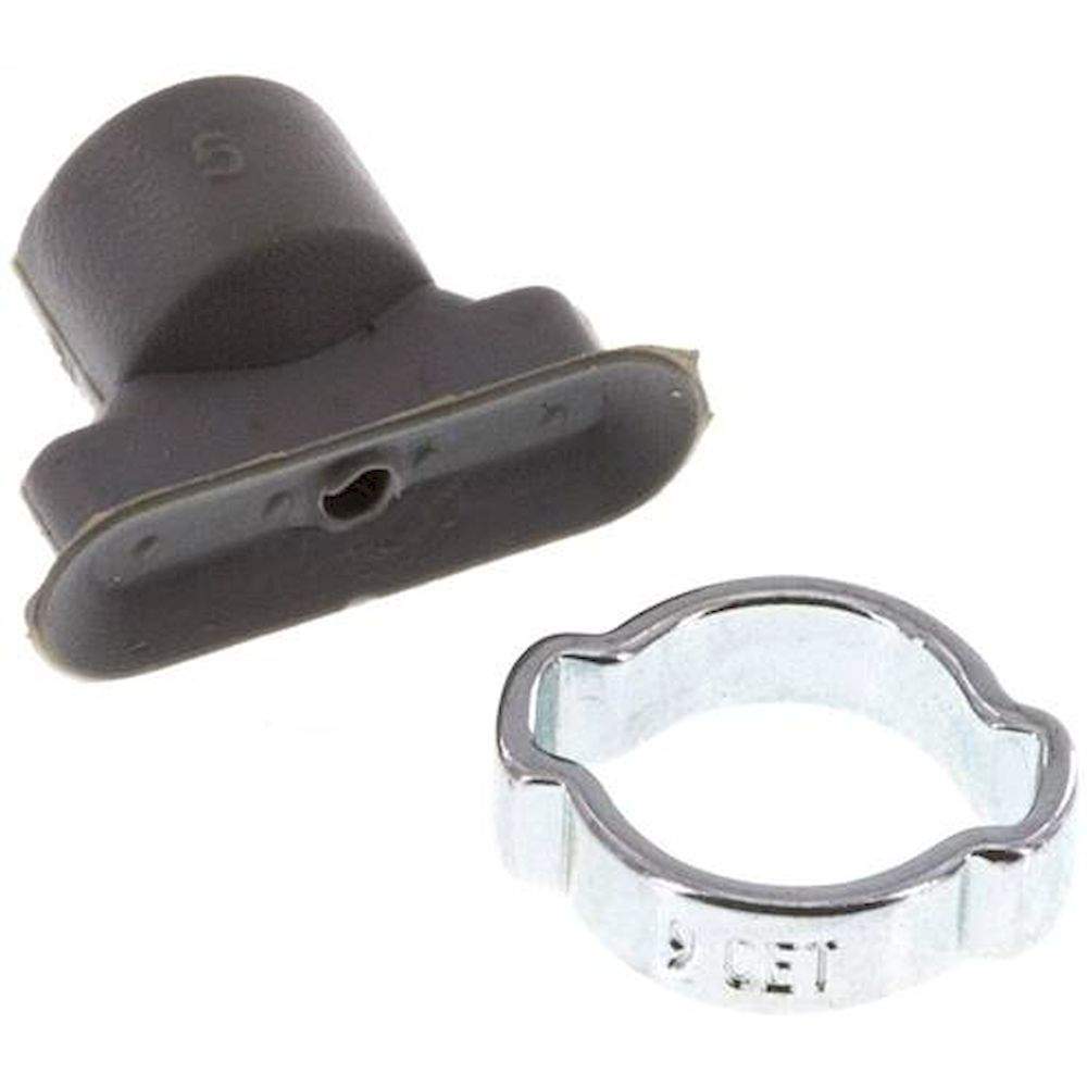 Oval teats, 18 x 6mm, stroke 1mm, NBR (60A), Grey