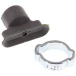 Ovalsauger, 18 x 6mm, Hub 1mm, NBR (60A), grau