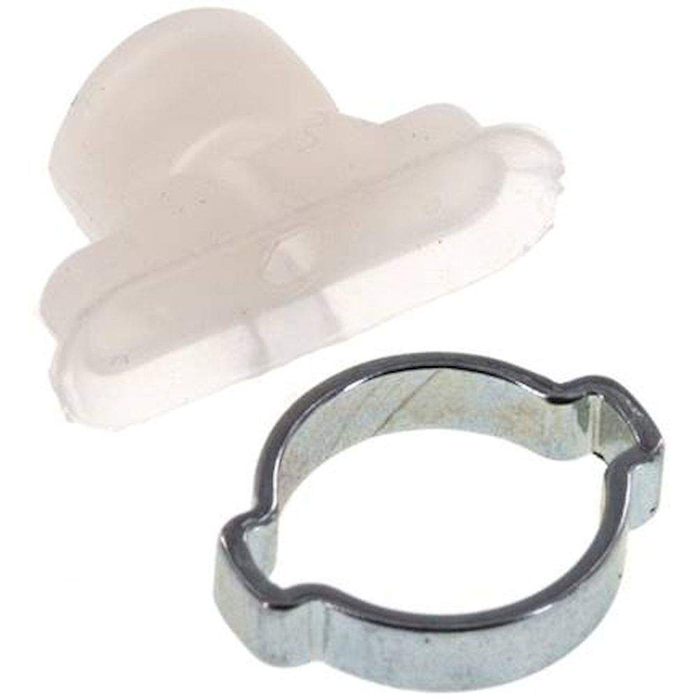 Oval teats, 24 x 8mm, stroke 1mm, Silicone (60A), transparent