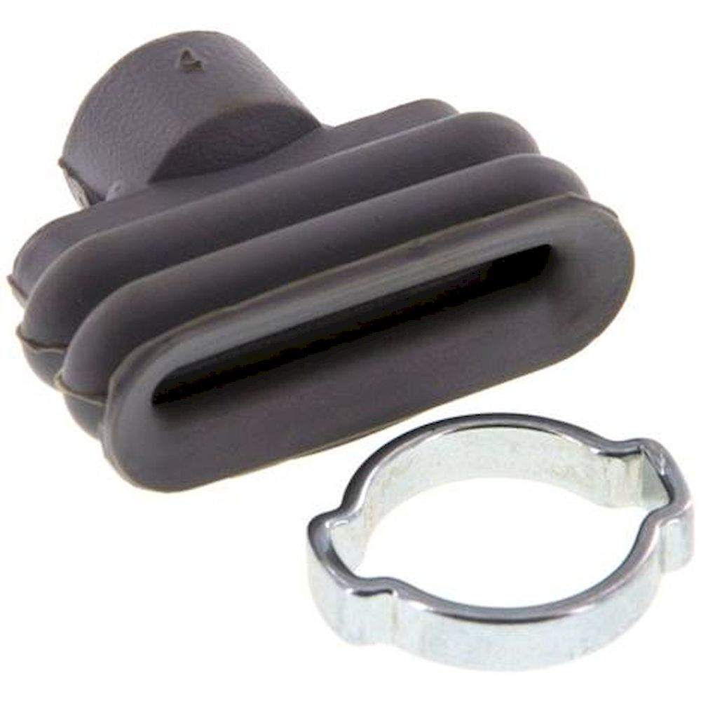 Oval suction pads, 25 x 8mm, stroke 6mm, NBR (60A), Grey