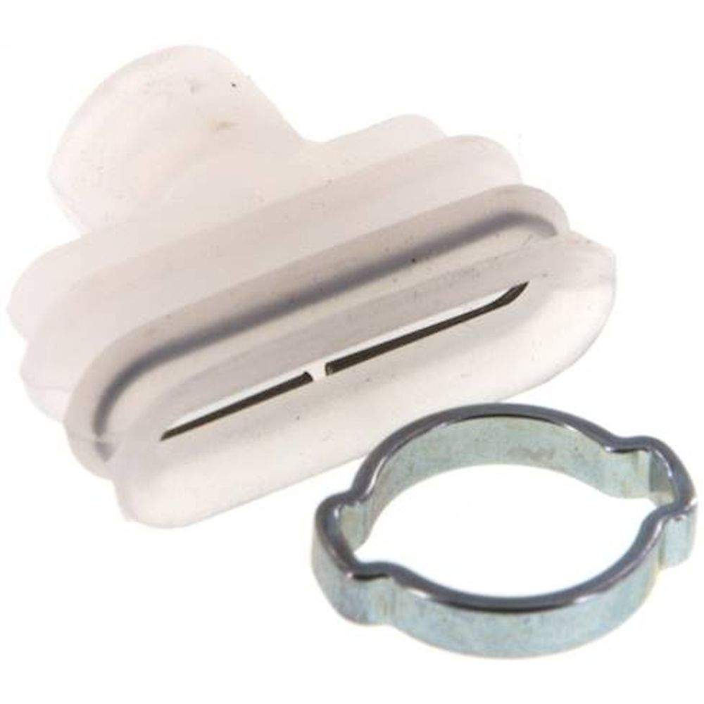 Oval suction pads, 25 x 8mm, stroke 6mm, Silicone (60A), transparent