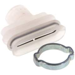 Ovalbalgsauger, 25 x 8mm, Hub 6mm, Silikon (60A), transparent