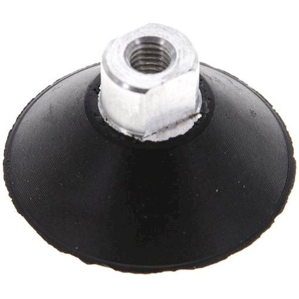 Flat suction cups, Ø 30x3mm, M 5, CR (55A), black