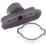 Ovalsauger, 30 x 10mm, Hub 2mm, NBR (60A), grau