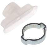 Ovalsauger, 30 x 10mm, Hub 2mm, Silikon (60A), transparent