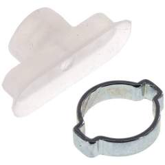 Ovalsauger, 30 x 10mm, Hub 2mm, Silikon (60A), transparent