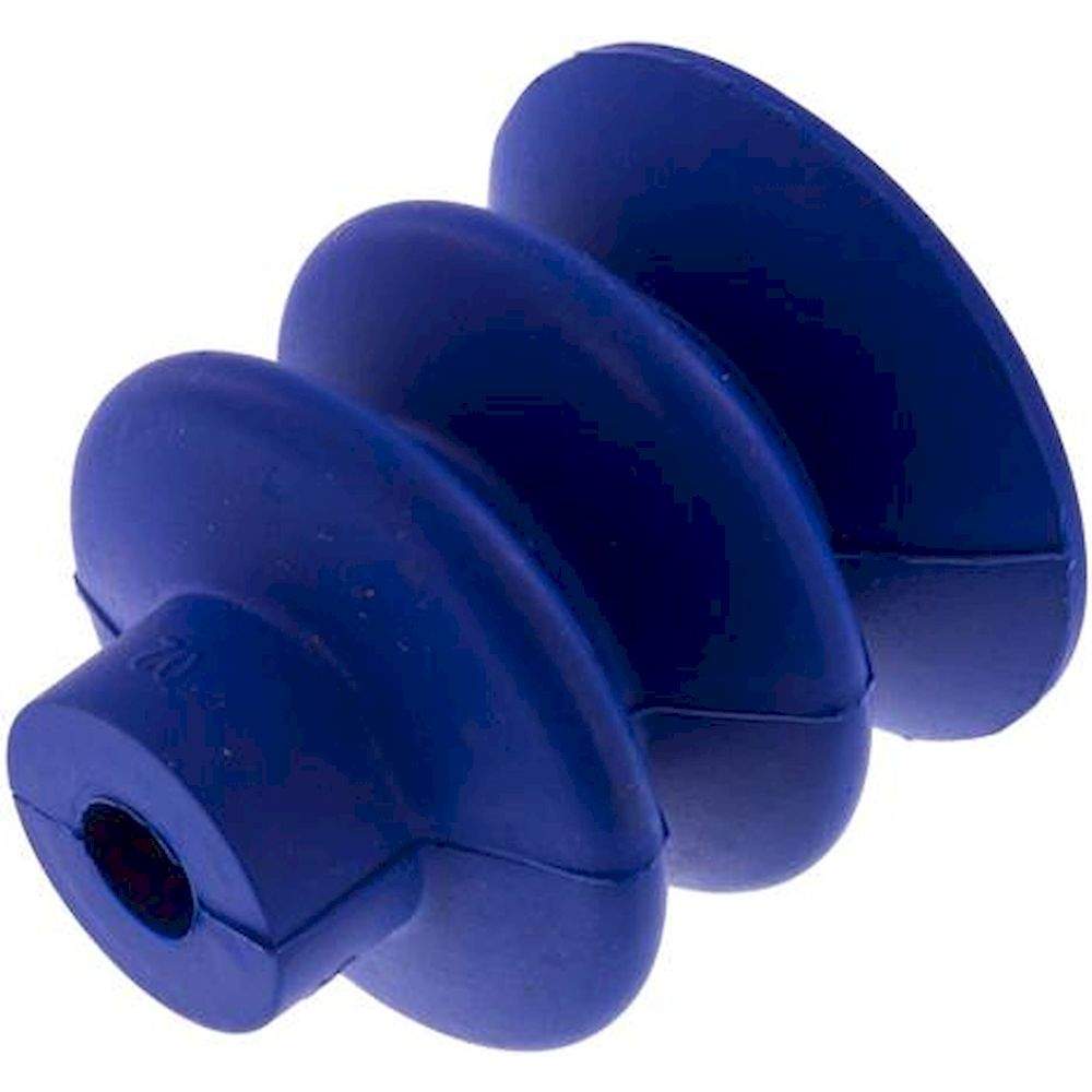 Bellows suction pad, 2,5-way, Ø 40x20mm, PUR (55A), blue