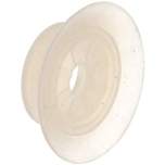 Flat suction cups (with fine lips), Ø 40x3mm, Silicone (50A), transparent