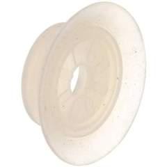 Flat suction cups (with fine lips), Ø 40x3mm, Silicone (50A), transparent