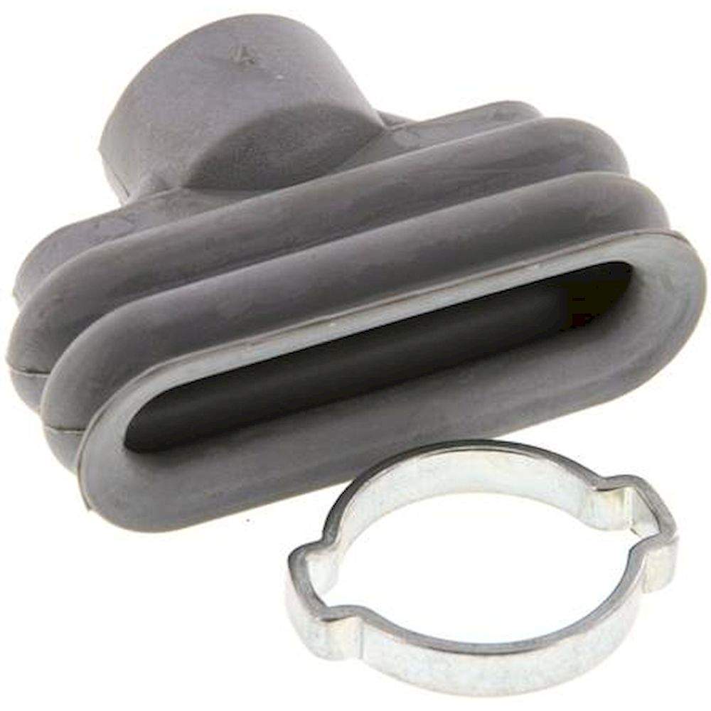 Oval suction pads, 45 x 15mm, stroke 8,5mm, NBR (60A), Grey