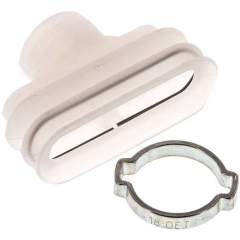 Oval suction pads, 45 x 15mm, stroke 8,5mm, Silicone (60A), transparent