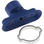 Ovalsauger, 45 x 15mm, Hub 3mm, PUR (65A), blau