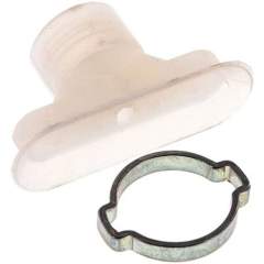 VS 45X15 O SI. Oval teats, 45 x 15mm, stroke 3mm, Silicone (60A), transparent