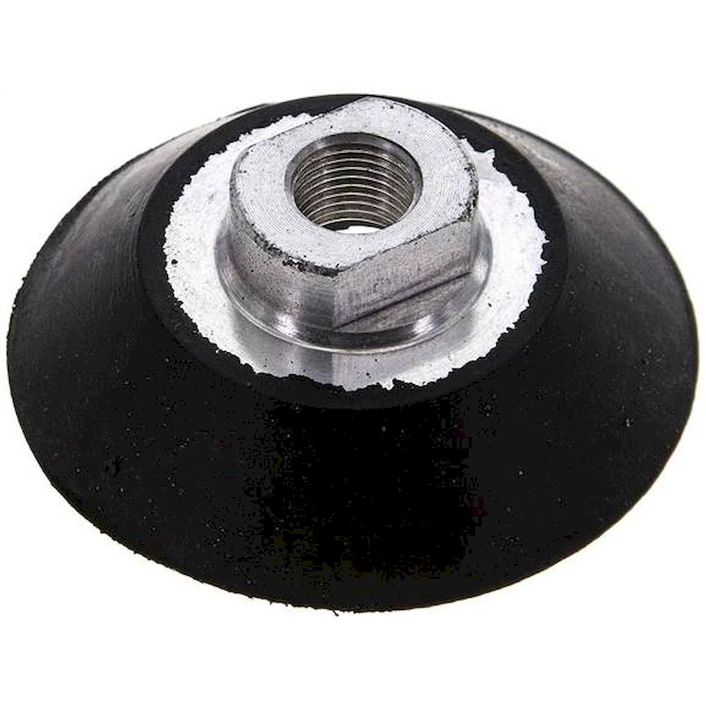 Flat suction cups, Ø 50x5,5mm, G 1/8", CR (55A), black