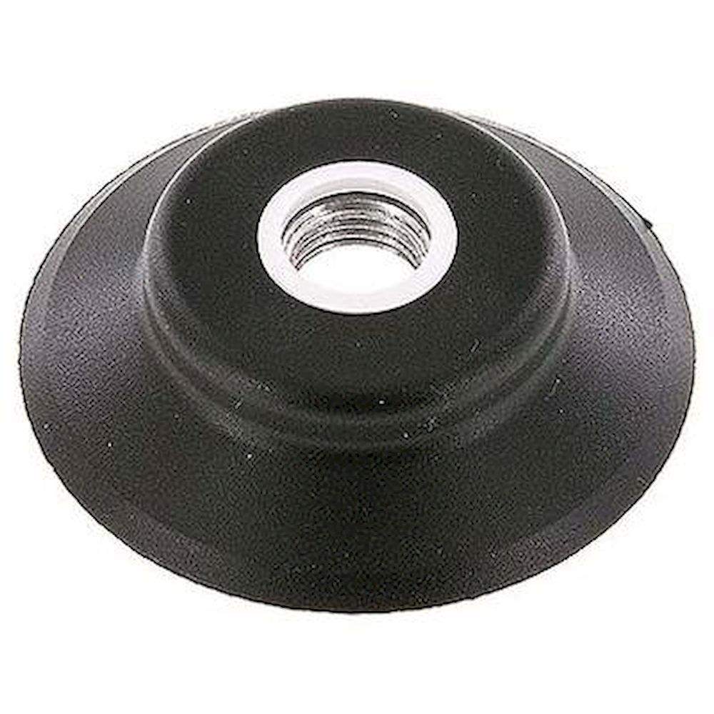 Flat suction cups (robust lips), Ø 62x5mm, G 1/4", NBR (55A), black