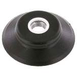 Flat suction cups (robust lips), Ø 62x5mm, G 1/4", NBR (55A), black