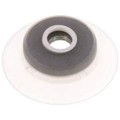 Flachsauger (stabile Lippe), Ø 62x5mm, G 1/4", Silikon (50A), transparent