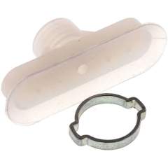 VS 60X20 O SI. Oval teats, 60 x 20mm, stroke 3mm, Silicone (60A), transparent