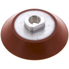 Flachsauger, Ø 75x6mm, G 1/4", Silikon (60A), rot