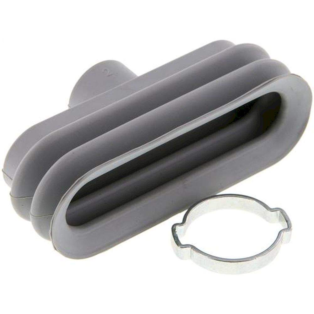 Oval suction pads, 75 x 25mm, stroke 10,5mm, NBR (60A), Grey