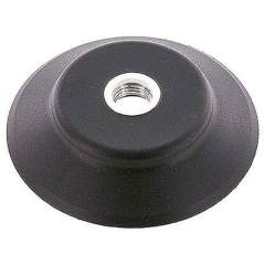 Flat suction cups (robust lips), Ø 83x6mm, G 1/4", NBR (55A), black