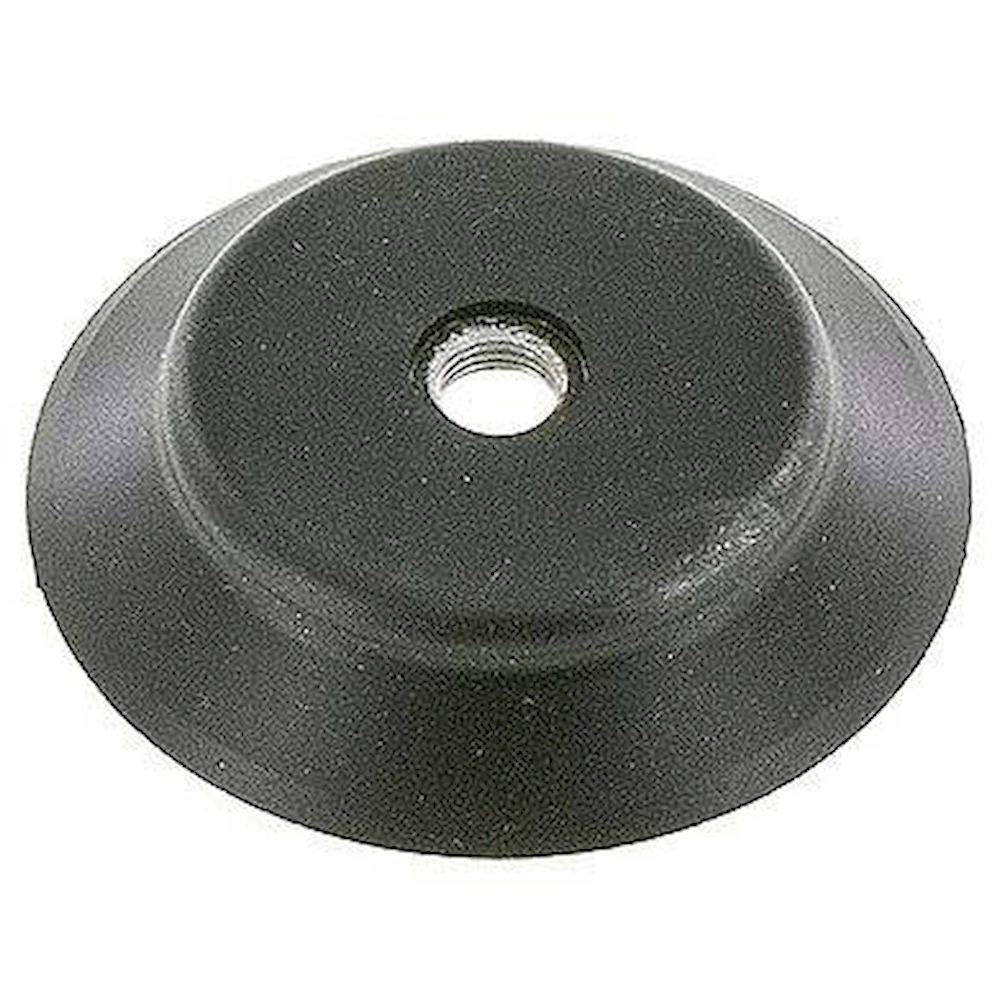 Flat suction cups (robust lips), Ø 95x6mm, G 1/4", NBR (55A), black