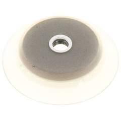 Flat suction cups (robust lips), Ø 95x6mm, G 1/4", Silicone (50A), transparent